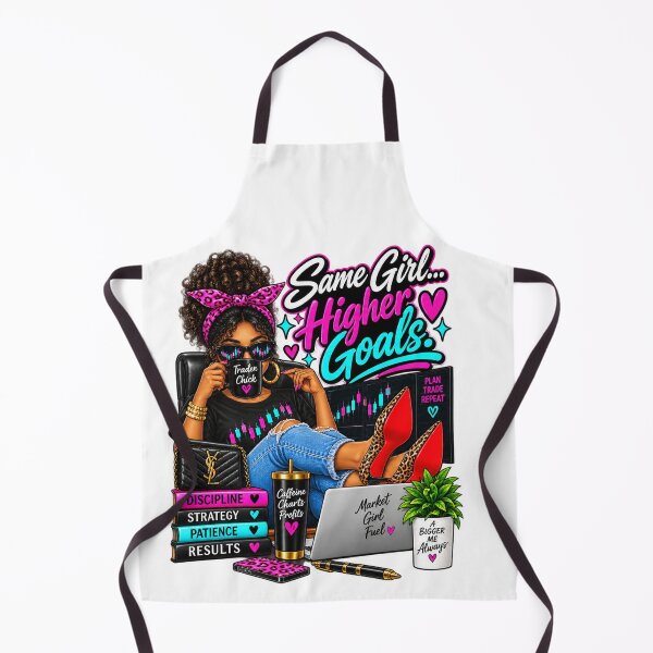 Item preview, Trader Chick-Same Girl Higher Goals-Option Two-White Background  designed and sold by Trendi61.
