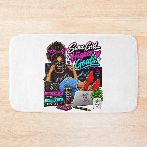 Item preview, Trader Chick-Same Girl Higher Goals-Option Two-White Background  designed and sold by Trendi61.