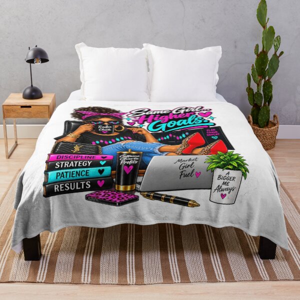 Item preview, Trader Chick-Same Girl Higher Goals-Option Two-White Background designed and sold by Trendi61.