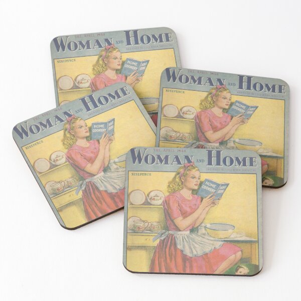Item preview, Woman And Home Magazine Cover Vintage Girls Ladies Women Wall Art Poster Print Tee Cushion Mug Shirt designed and sold by Cool Robot Bro..