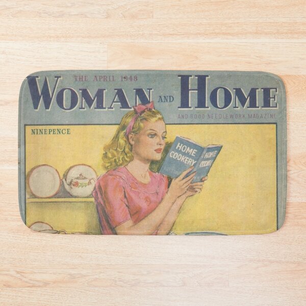 Item preview, Woman And Home Magazine Cover Vintage Girls Ladies Women Wall Art Poster Print Tee Cushion Mug Shirt designed and sold by Cool Robot Bro..