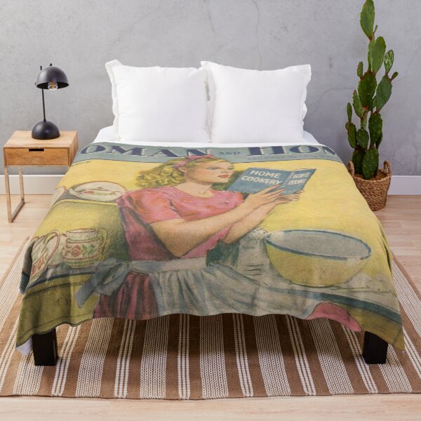 Item preview, Woman And Home Magazine Cover Vintage Girls Ladies Women Wall Art Poster Print Tee Cushion Mug Shirt designed and sold by Cool Robot Bro..