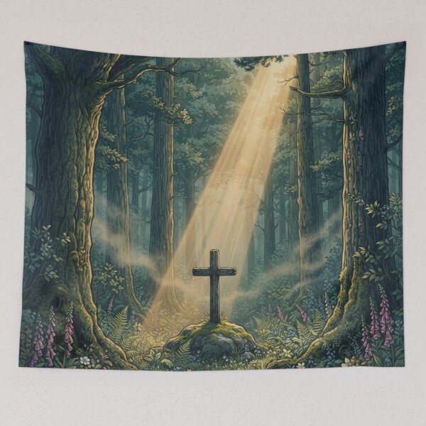 Item preview, Cross in the Forest Ray of Divine Light designed and sold by MantoSagrado.