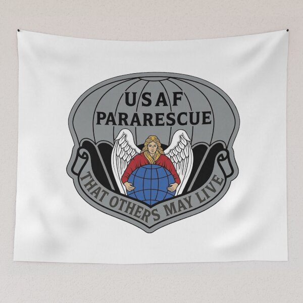 Item preview, USAF Pararescue (PJ) "That Others May Live" Crest Patch designed and sold by CharlieDesings.