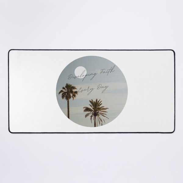 Item preview, Developing Faith Every Day Palm Silhouette Inspirational Quote designed and sold by LensDyn™.