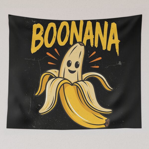 Item preview, Funny BOONANA Banana Halloween Pun designed and sold by NatArtSA.