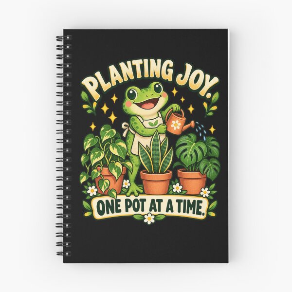 Item preview, Planting Joy One Pot at a Time – Frog Gardener designed and sold by Good Mood Foundry.