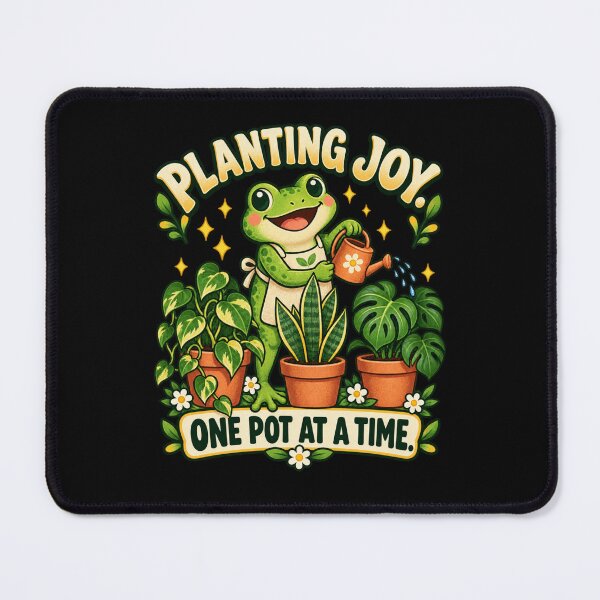 Item preview, Planting Joy One Pot at a Time – Frog Gardener designed and sold by Good Mood Foundry.