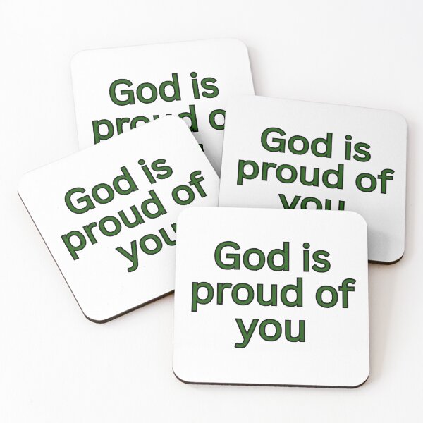 Item preview, God is proud of you-faith encouragement quote designed and sold by Omer's store.
