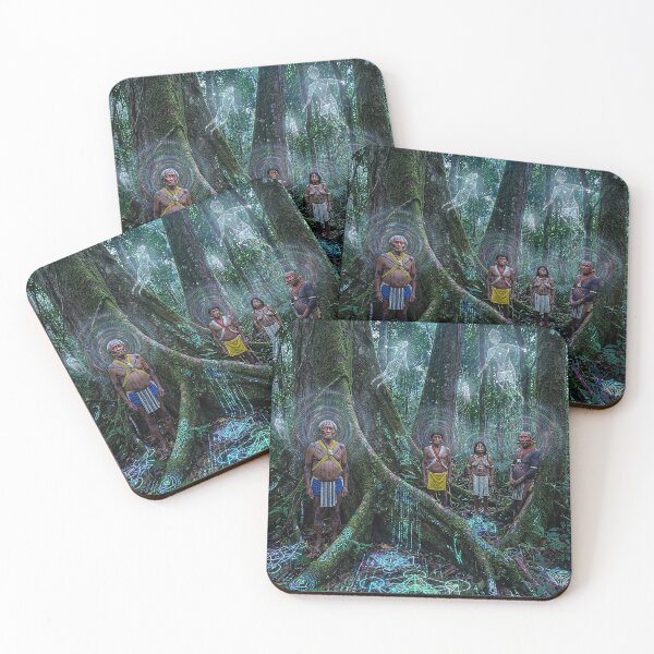 Item preview, Enlightened Shamans with the magical spirits  designed and sold by RoninGangStudio.