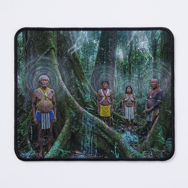 Item preview, Enlightened Shamans with the magical spirits designed and sold by RoninGangStudio.