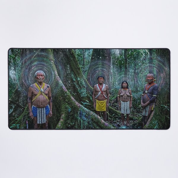 Item preview, Enlightened Shamans with the magical spirits  designed and sold by RoninGangStudio.