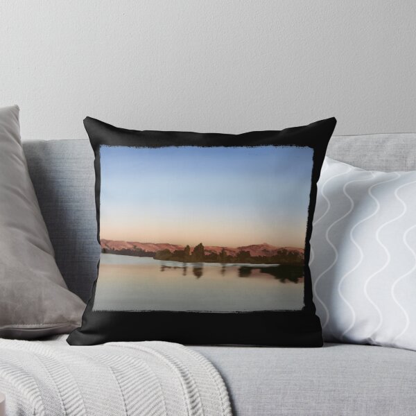 Item preview, Bay Area lake at sunset oil art designed and sold by moteemade.