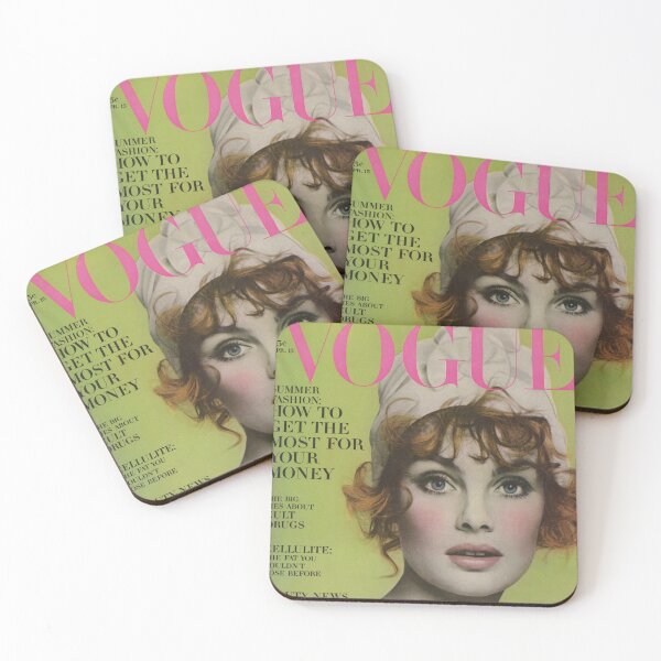 Item preview, Vogue Magazine Cover Vintage Girls Ladies Women Wall Art Poster Print Tee Cushion Mug Shirt designed and sold by Cool Robot Bro..