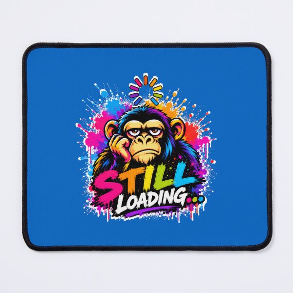 Item preview, Still Loading Funny Monkey Procrastination Graffiti Art designed and sold by Cabrasco.