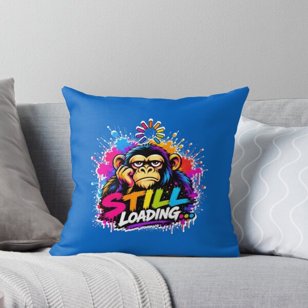 Item preview, Still Loading Funny Monkey Procrastination Graffiti Art designed and sold by Cabrasco.