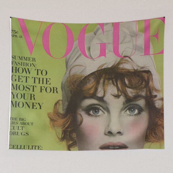 Item preview, Vogue Magazine Cover Vintage Girls Ladies Women Wall Art Poster Print Tee Cushion Mug Shirt designed and sold by Cool Robot Bro..