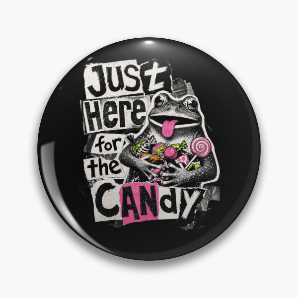 Item preview, Just Here For The Candy Frog Vintage Zine T-Shirt | Funny Toad Paper Collage Trick Or Treat Gift designed and sold by illeN-Art-World.