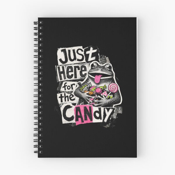 Item preview, Just Here For The Candy Frog Vintage Zine T-Shirt | Funny Toad Paper Collage Trick Or Treat Gift designed and sold by illeN-Art-World.
