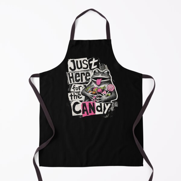 Item preview, Just Here For The Candy Frog Vintage Zine T-Shirt | Funny Toad Paper Collage Trick Or Treat Gift designed and sold by illeN-Art-World.