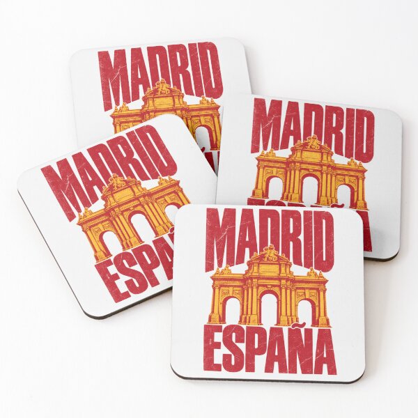 Item preview, Madrid Spain Puerta de Alcala Retro Distressed designed and sold by Yellowriversss.