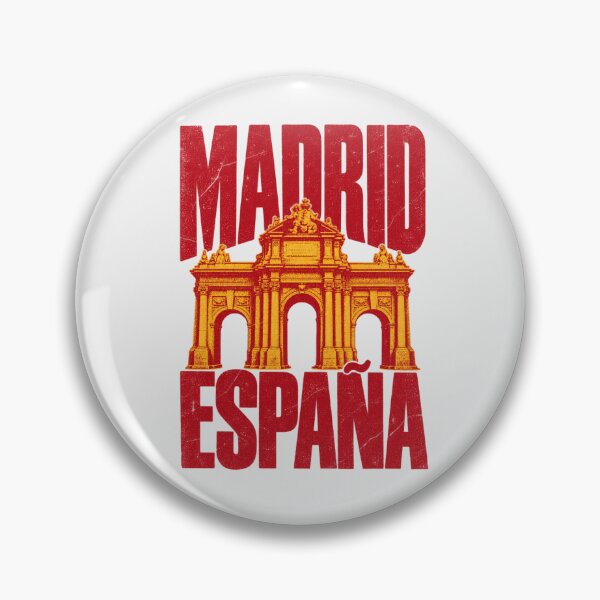 Item preview, Madrid Spain Puerta de Alcala Retro Distressed designed and sold by Yellowriversss.