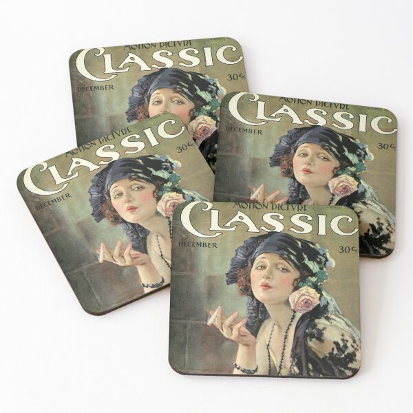 Item preview, Classic Motion Picture Magazine Cover Vintage Girls Ladies Women Wall Art Poster Print Tee Cushion Mug Shirt designed and sold by Cool Robot Bro..
