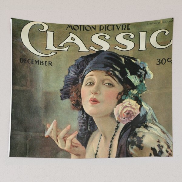 Item preview, Classic Motion Picture Magazine Cover Vintage Girls Ladies Women Wall Art Poster Print Tee Cushion Mug Shirt designed and sold by Cool Robot Bro..