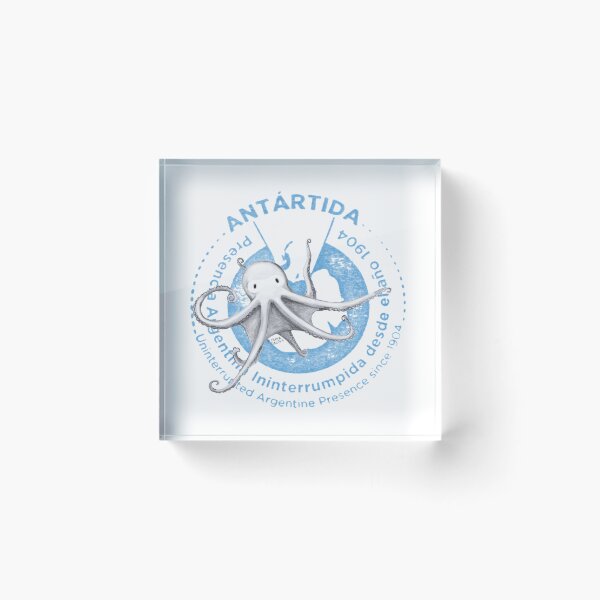 Item preview, Octopus Passport Stamp, Antarctica, Argentina, 1904 designed and sold by Srta  Margarita.