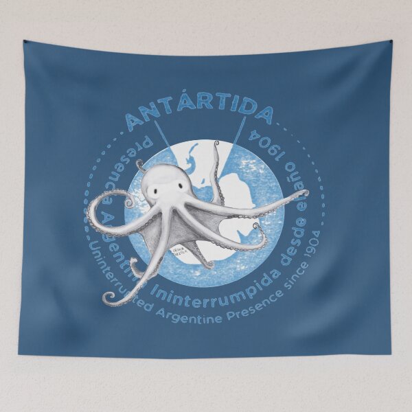Item preview, Octopus Passport Stamp, Antarctica, Argentina, 1904 designed and sold by Srta  Margarita.