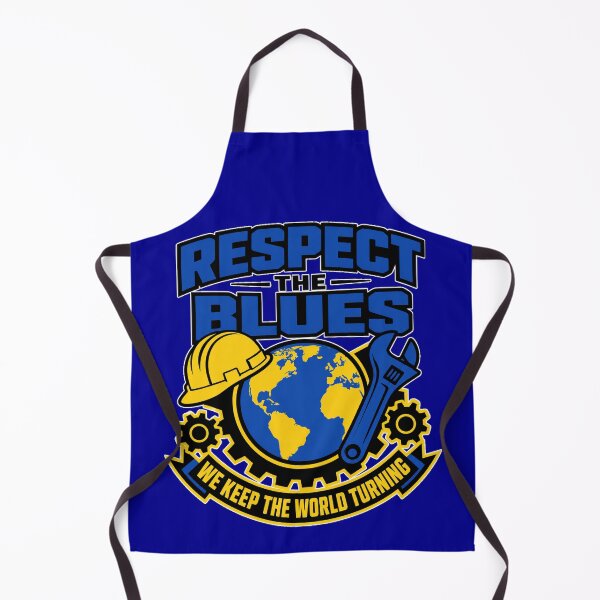Item preview, Respect The Blues We Keep The World Turning Blue Collar Worker designed and sold by MirengLab.