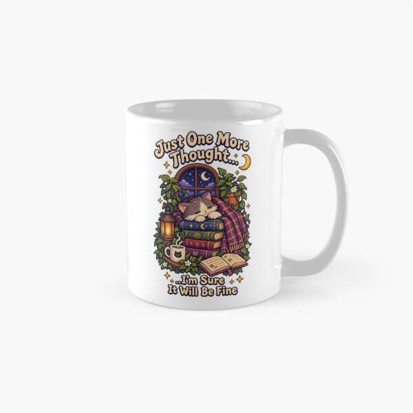 Item preview, Just One More Thought – Cozy Overthinking Cat Pixel Art designed and sold by Handmade--Heaven.
