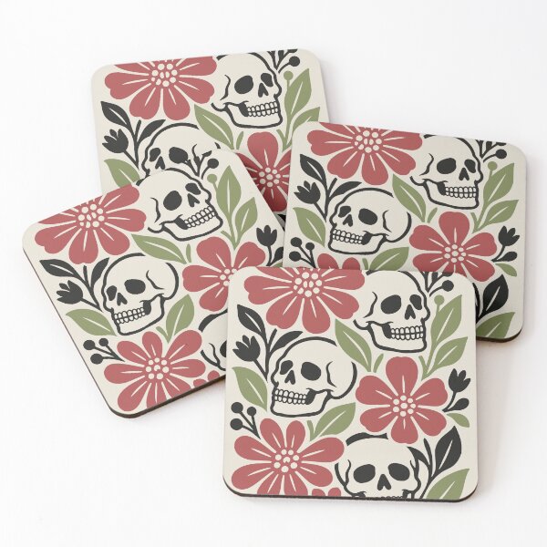Item preview, Autumn Floral Skull Retro Fall Season Aesthetic designed and sold by MavtM.