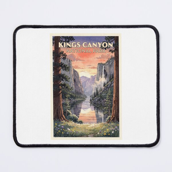 Item preview, Kings Canyon National Park California Vintage Watercolor Travel designed and sold by Teelogic.