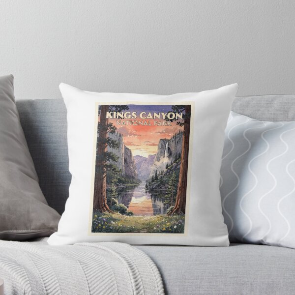 Item preview, Kings Canyon National Park California Vintage Watercolor Travel designed and sold by Teelogic.
