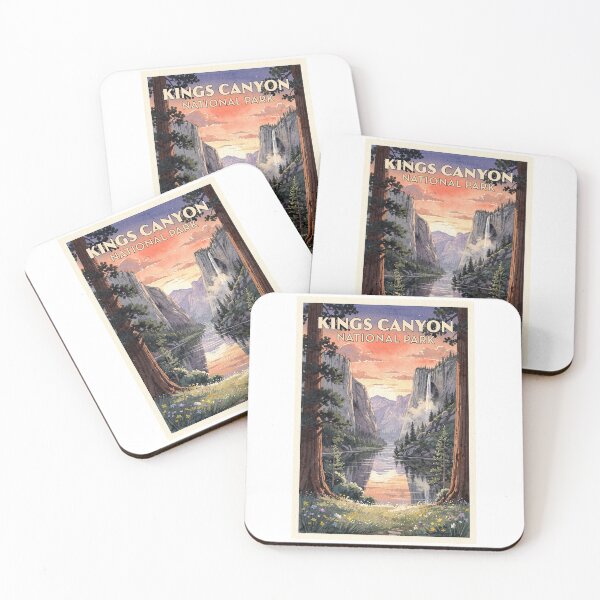 Item preview, Kings Canyon National Park California Vintage Watercolor Travel designed and sold by Teelogic.