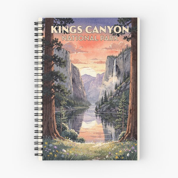 Item preview, Kings Canyon National Park California Vintage Watercolor Travel designed and sold by Teelogic.