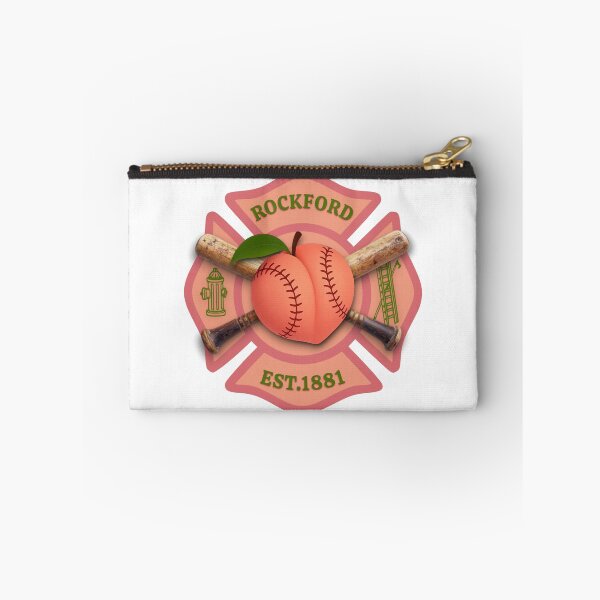 Item preview, Rockford Peaches Rockford Fire Department Crossed Baseball Bats Maltese Cross designed and sold by Bee Bum Designs.