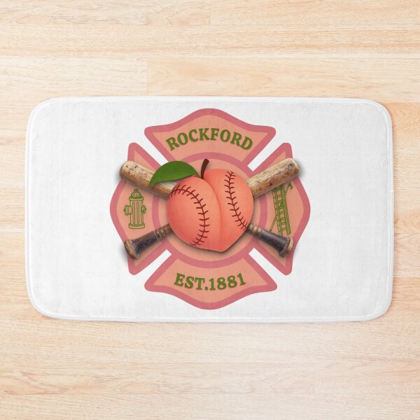 Item preview, Rockford Peaches Rockford Fire Department Crossed Baseball Bats Maltese Cross designed and sold by Bee Bum Designs.