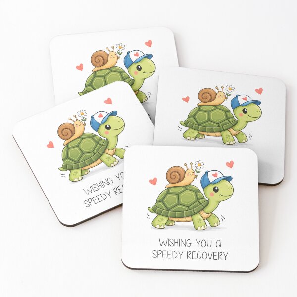 Item preview, Funny Get Well Soon Card | Wishing You A Speedy Recovery | Tortoise Card designed and sold by Aesthetic-Avenue.