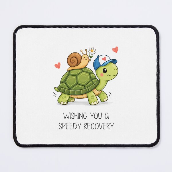 Item preview, Funny Get Well Soon Card | Wishing You A Speedy Recovery | Tortoise Card designed and sold by Aesthetic-Avenue.