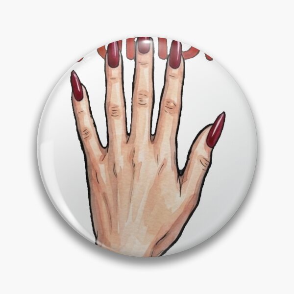 Item preview, Prohibido Gothic Hand with Red Stiletto Nails Art designed and sold by MaRCAStro.