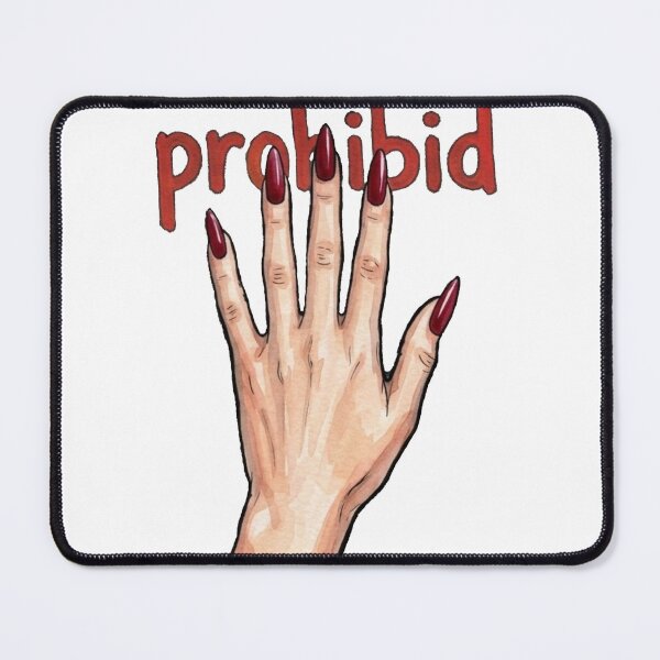 Item preview, Prohibido Gothic Hand with Red Stiletto Nails Art designed and sold by MaRCAStro.