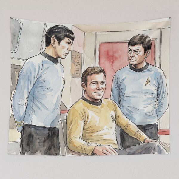 Item preview, Star Trek: Kirk, Spock, and McCoy designed and sold by sid1802.