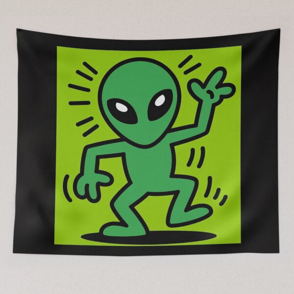 Item preview, Groovy Green Alien Dance designed and sold by NatArtSA.