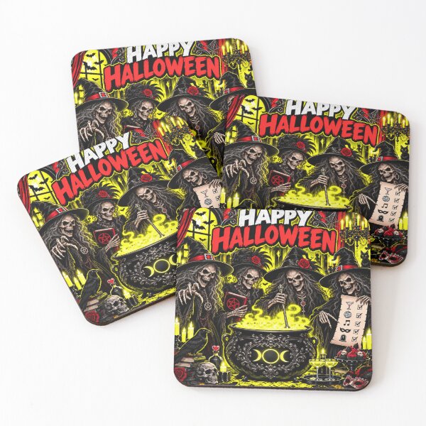 Artikelvorschau, Hexen & Neon – Fröhliches Halloween! entworfen und verkauft von DesignsByPrnces.
