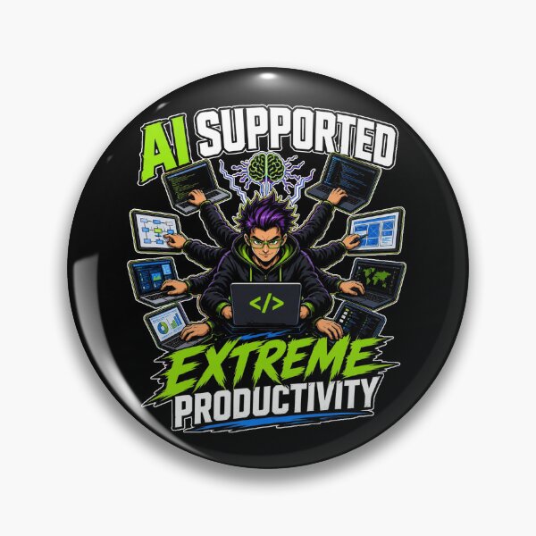 Item preview, AI Supported Extreme Productivity Multitasking Programmer Developer designed and sold by MirengLab.