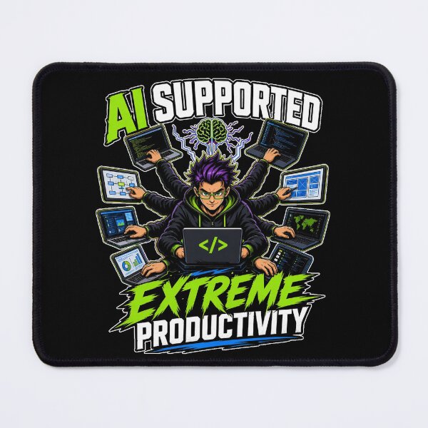 Item preview, AI Supported Extreme Productivity Multitasking Programmer Developer designed and sold by MirengLab.