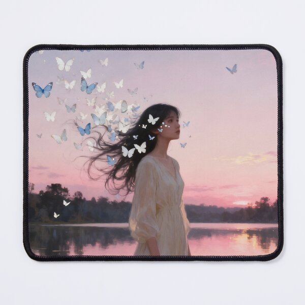 Item preview, Letting Go Fine Art Print | Woman With Butterfly Hair | Healing & Transformation designed and sold by stylishdzign.