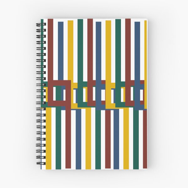 Item preview, Vertical Interlocking Spectrum Grid Geometric Pattern designed and sold by LensDyn™.
